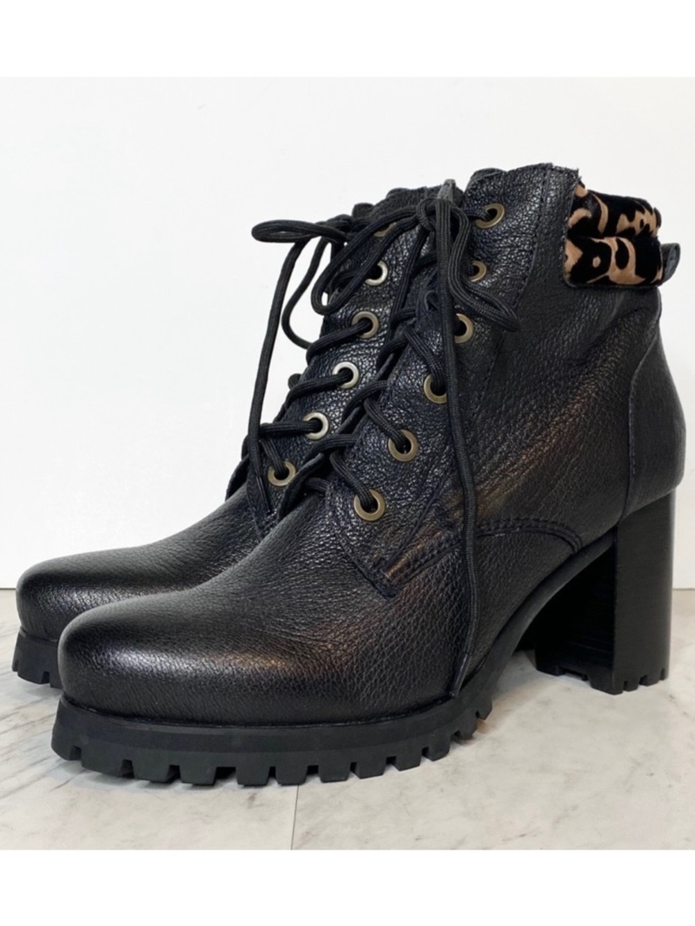 New! Kelsi Dagger Brooklyn Trek Lace Up Heeled Bootie 10